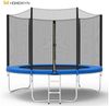 HomeMiYN Gartentrampolin Garten Trampolin mit Sicherheitsnetz – Outdoor Kinder Trampolin, Schutzrand schwarz,mit sicherheisnetz Bild 2