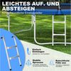 HomeMiYN Gartentrampolin Garten Trampolin mit Sicherheitsnetz – Outdoor Kinder Trampolin, Schutzrand schwarz,mit sicherheisnetz Bild 3