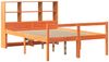 vidaXL Massivholzbett ohne Matratze Wachsbraun 150x200 cm Massivholz 3322035 Bild 3