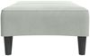 vidaXL Fußhocker Hellgrau 77x55x31 cm Samt 4007375 Bild 5