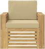vidaXL Outdoor-Sofagarnitur Polyester Weiß 3439105 Bild 3