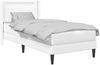 vidaXL Bettrahmen mit LED-Lichtleisten Weiß 90 x 190 cm Kunstleder 42027965 Bild 3