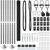 vidaXL Schweißdrahtzaun mit Spikes 10 x 1,6 m PVC-beschichteter Stahl 3352180 Bild 5
