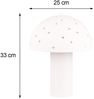 Tischleuchte SETA aus Metall Weiß, Lampenschirm mit Dekorstanzung, Höhe 33 cm Bild 4
