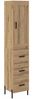 vidaXL Highboard Artisan-Eiche 34,5 x 34 x 180 cm Holzwerkstoff 3415985 Bild 2
