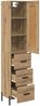 vidaXL Highboard Artisan-Eiche 34,5 x 34 x 180 cm Holzwerkstoff 3415985 Bild 5