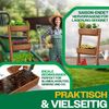 KESSER® Hochbeet mit Etagen, inkl. Gartenvlies, Tannenholz Braun, 140 x 60 x 49 cm Bild 3