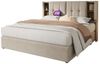 BlingBin Polsterbett Stauraumbett Beleuchtung Bettgestell (Einzelbett mit Kabellosem Laden USB C), Stauraum, 160×200cm Bild 2