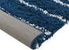 Teppich blau weiß 80 x 150 cm Streifenmuster Shaggy TASHIR Bild 5