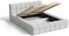 Chilly Möbel Polsterbett Verona Weiß Bouclé Stoff 160x200 cm mit Stauraum Quelle 01 Bild 3