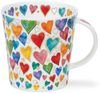 Dunoon Tasse Dazzle Hearts Cairngorm 0,48 l Fine Bone China Porzellan Bild 3