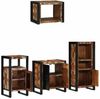 vidaXL Badezimmermöbel-Set mit Regal 4 pcs Massives upgecyceltes Holz 3305659 Bild 3