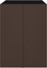 vidaXL Bartisch mit Glasplatte Braun 105x80x110 cm Poly Rattan 362593 Bild 4