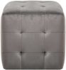 vidaXL Pouf 2 Stk. Grau 30x30x30 cm Samtstoff 278385 Bild 3