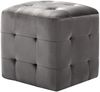 vidaXL Pouf 2 Stk. Grau 30x30x30 cm Samtstoff 278385 Bild 2