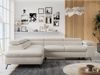 Mks Möbel 'Peter L-form' Ecksofa mit Bettfunktion, Bettkasten & einstellbaren Kopfstützen, Hellbeige, Mikrofaser, mit Topper, links Bild 4
