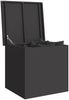 vidaXL Gartenlagerkissenbox Stahl 55 x 50,5 x 50 cm 117 L Schwarz 874574 Bild 3