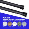 Verstellbare Vorhangstange - Spannstange zum Klemmen Schwarz Ø22/25 mm 80-125 cm Bild 4