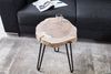 riess-ambiente Beistelltisch GOA Ø40cm natur / schwarz (Einzelartikel, 1-St), Massivholz · rund · Hairpin Legs aus Metall · Baumscheibe · Baumstamm Bild 5