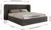 Polsterbett Bett mit Holzlattenrost Schlafzimmer Bett Doppelbett gepolstertes Kopfteil Multipocket Matratze - EMORA CLASSIC - 140x200 cm - Dunkelgrau Velvet - ELORI LUX Bild 4