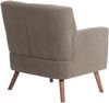 Lounger Sessel MUSCAT - Cord Dunkelbraun 72x74x80 cm | Loungesessel Wohnzimmer Bequem Lounger Clubsessel Sofa Hotelsessel Eingang Bild 3