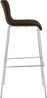 CLP 2er Set Barhocker Hover stapelbar Stoffbezüge Vierfußgestelle bis 150 kg,braun chrom Bild 5