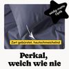 Seralino Bettwäsche Set, Perkal, 2 teilig, 100% Bio Baumwolle, ab gr. 135x200, Perkal, besonders weich & atmungsaktiv, BCI zertifiziert, mit Reißverschluss Bild 3