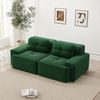 Modulares Sofa aus Cord mit Tiefsitz, grün Bild 3