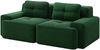 Modulares Sofa aus Cord mit Tiefsitz, grün Bild 5