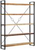 vidaXL Bücherregal 5 Fächer 140x30x180 cm Altholz Massiv 286583 Bild 4