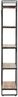 vidaXL Bücherregal 5 Fächer 140x30x180 cm Altholz Massiv 286583 Bild 3