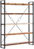 vidaXL Bücherregal 5 Fächer 140x30x180 cm Altholz Massiv 286583 Bild 5
