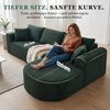 COMHOMA Sofa Ecksofa mit Schlaffunktion, Corduroy Modulares Boneless Couch, mit Chaiselongue, L-Form Schlafsofa, Sektionssofas mit Kissen & Seitentaschen Bild 4