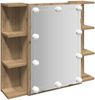 vidaXL Spiegelschrank mit LED Artisan Eichen-Optik 70x16,5x60 cm 857004 Bild 2