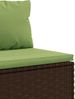 vidaXL 6-tlg. Garten-Lounge-Set mit Kissen Braun Poly Rattan 3308174 Bild 5