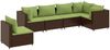 vidaXL 6-tlg. Garten-Lounge-Set mit Kissen Braun Poly Rattan 3308174 Bild 2