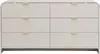 Vente-unique - ORALINO Kommode Holz, Platte Beige - B 40 cm x H 75 cm x L 140 cm Bild 3
