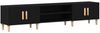 vidaXL TV-Schränk Schwarz Eichen-Optik 180 x 31,5 x 40 cm 862817 Bild 2