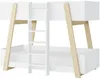 Vente-unique - CORODELA Bett Holz, Platte BeigeWeiß - B 96,3 cm x H 150 cm x L 196 cm Bild 4