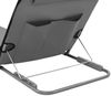 vidaXL Klappbare Strandmatte 2 Stk. Stahl und Stoff Grau 44330 Bild 5
