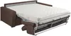 Schlafsofa 3-Sitzer Stoff VIZIR - Braun - Liegefläche: 140 cm - Matratzenhöhe: 16 cm mit Memory Schaum Bild 2