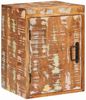 vidaXL Nachttisch Braun 35 x 33 x 48 cm Massivholz Altholz 4016726 Bild 2