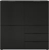 Kommode >Domenico< in Schwarz Perl - 100x101x32cm (BxHxT) Bild 5