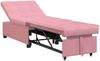 vidaXL Schlafsofa Rosa 194 x 67 x 82 cm Samt 42008598 Bild 2