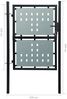 vidaXL Schwarzes Einzeltor für Zäune 100 x 150 cm 141687 Bild 5