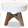vidaXL Couchtisch Altholz Massiv 60x45 cm Weiß 244820 Bild 4