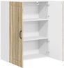 vidaXL Wandschrank PORTO Sonoma-Eiche 80 x 31 x 100 cm Holzwerkstoff 885497 Bild 5