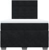 vidaXL Boxspringbett mit Matratze, Samt schwarz, 120x190 cm Bild 4