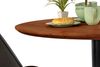 Bistrotisch Schweizer Kante massiv Akazie nussbaumfarben 100 cm Säulengestell-eckig schwarz BRASILIA 171667139 Bild 5