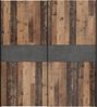 FORTE Winnie Kleiderschrank, Holzwerkstoff, Braun/Grau, 170,3 x 190,5 x 61,2 cm Bild 2